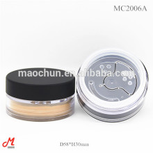 Cosmetic loose powder jar with rotating sifter